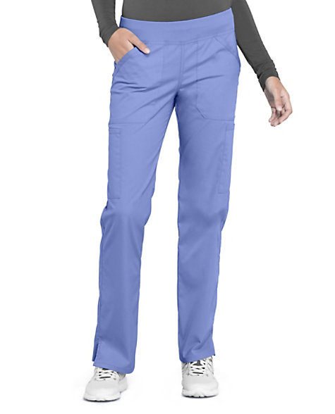 Professionals by Cherokee Women's Elastic Waistband Pull On Cargo Pant ...