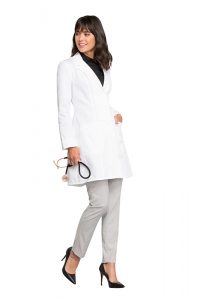 Download Cherokee 36 Inch Lab Coat with Mock Sleeve Cuff Women's Lab Coats - Scrubs Direct