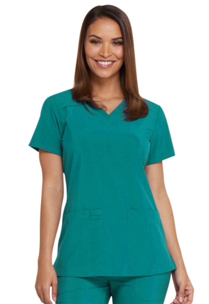 EDS Essentials by Dickies Women's V-Neck Scrub Top - Scrubs Direct